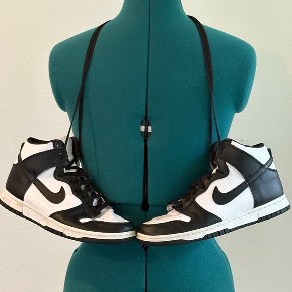Nike Shoes - Black and White High-Top Sneakers
